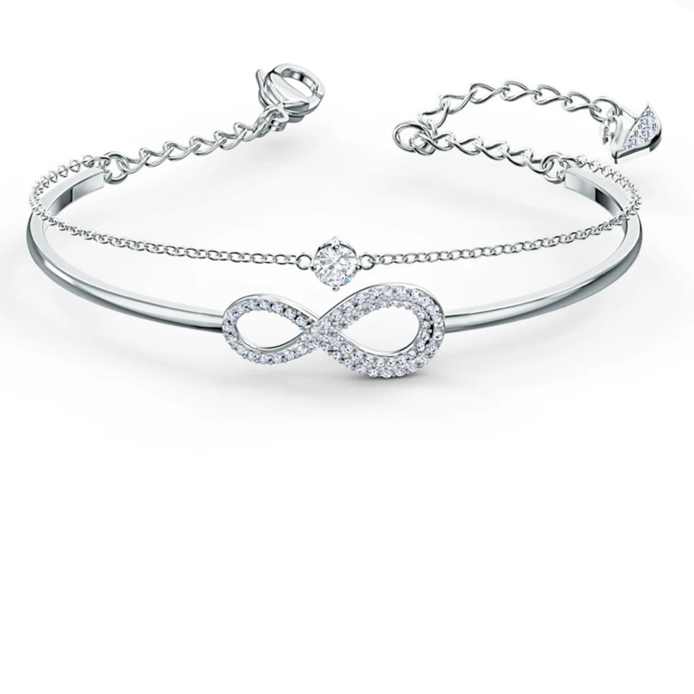 Authentic Swarovski Infinity Bangle - Infinity, W… - image 3